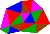 [Picture of triangular tiling]