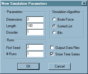 Parameter Dialog Box